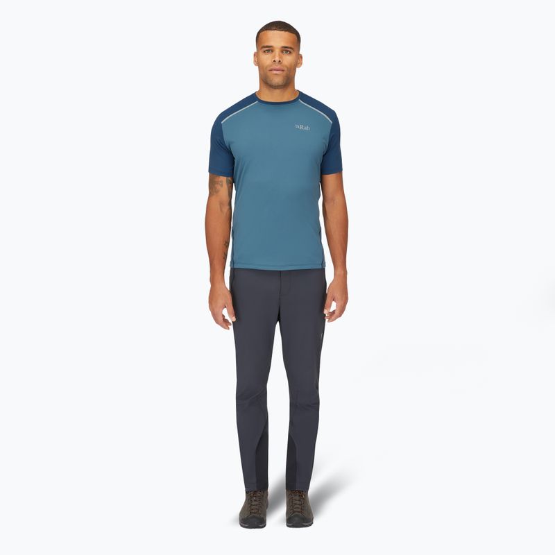 Férfi póló Rab Force orion blue/tempest blue 2