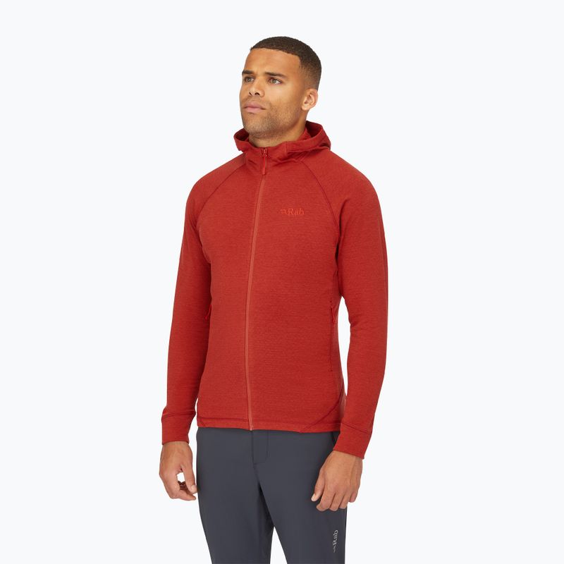 Férfi pulóver Rab Nexus Hoody tuscan red 3