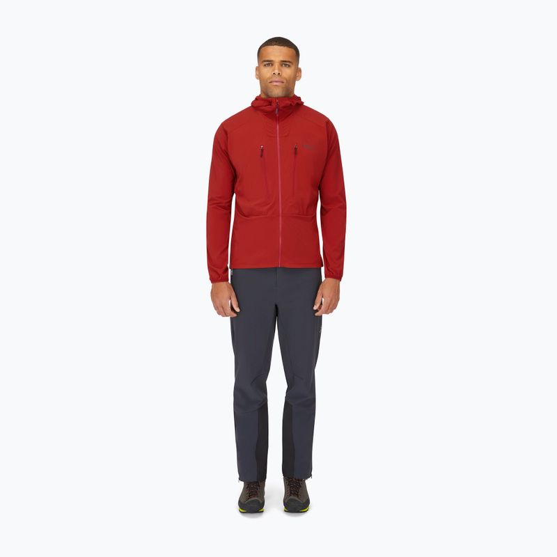 Férfi softshell kabát Rab Borealis tuscan red 2