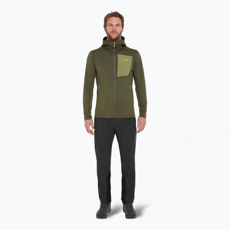 Férfi pulóver Rab Superflux Hoody army QFG-13 2