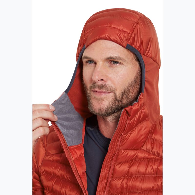 Férfi pehelykabát Rab Cirrus Flex Hoody tuscan red 4