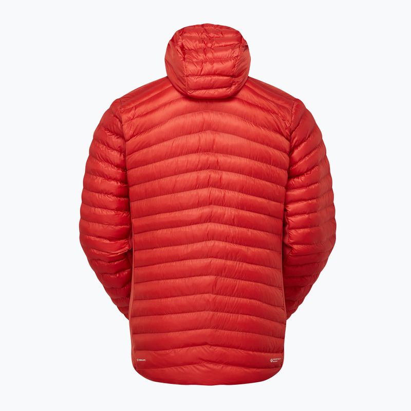 Férfi pehelykabát Rab Cirrus Flex Hoody tuscan red 13