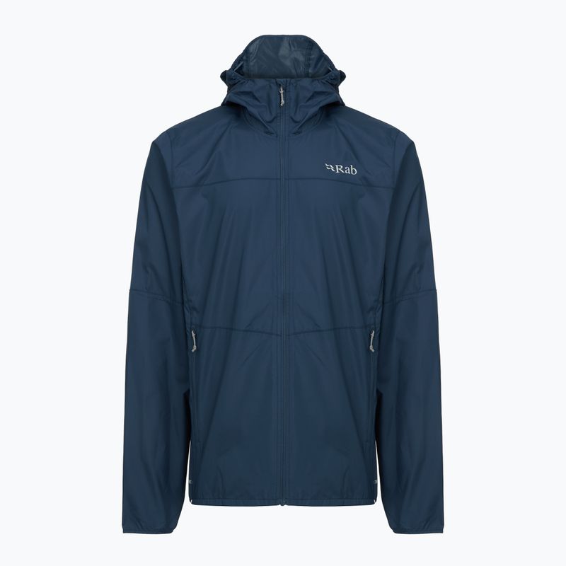 Férfi Rab Windgather Hoody kabát tempest blue