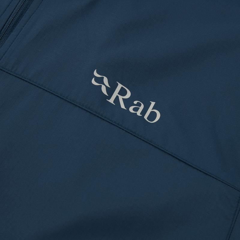Férfi Rab Windgather Hoody kabát tempest blue 3