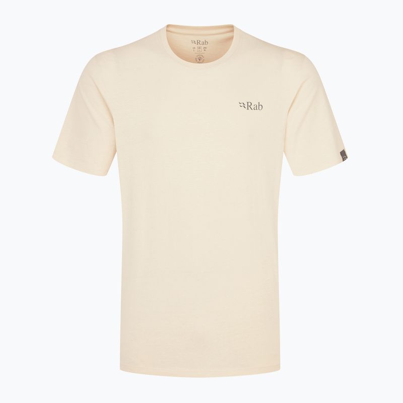 Rab Stance Mountain Peak férfi póló ekrü színben