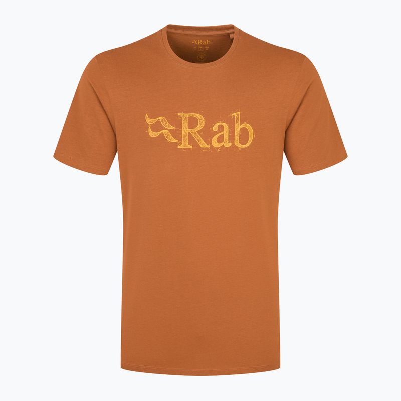 Férfi Rab Stance Tech Sketch vörös föld póló