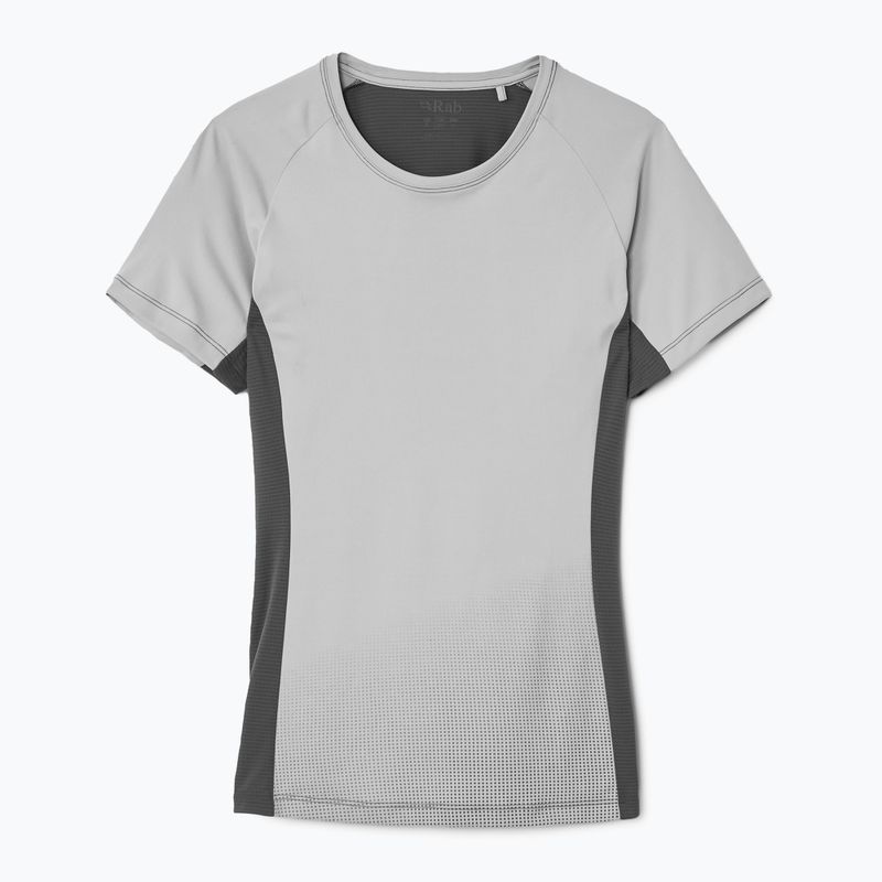 Női Rab Trail Tee dark pewtwer/graphene póló sötét pewtwer/graphene póló