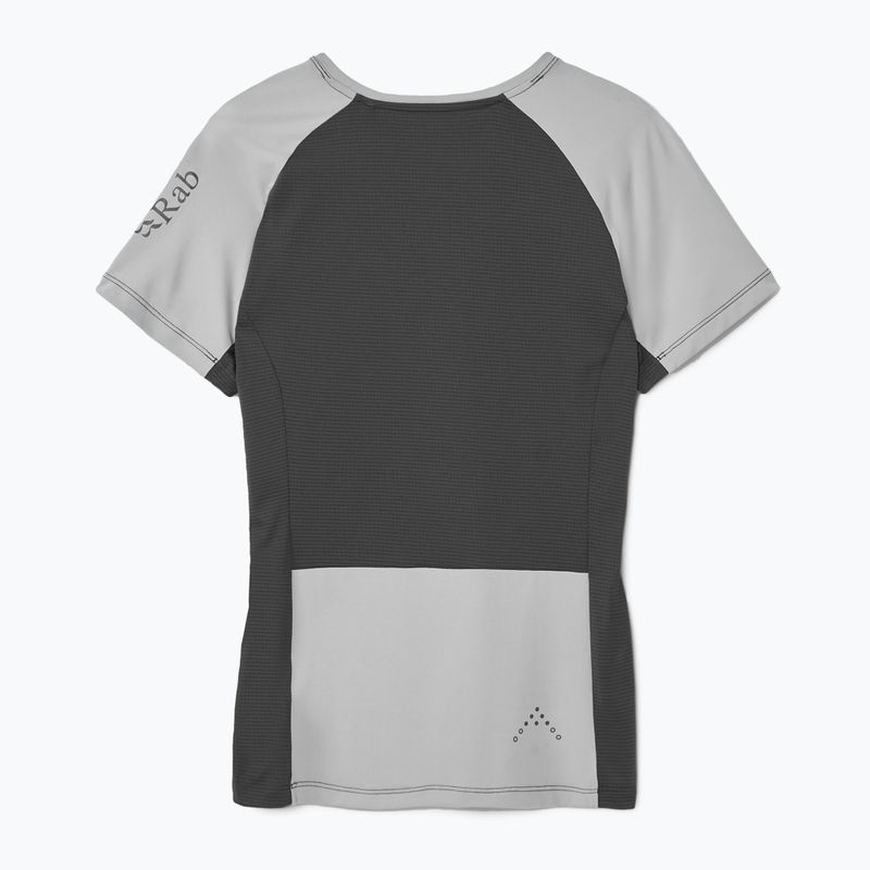 Női Rab Trail Tee dark pewtwer/graphene póló sötét pewtwer/graphene póló 2