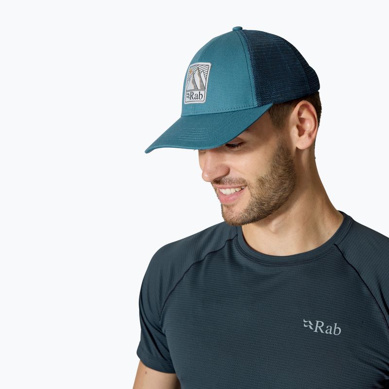 Rab Dihedral jelvény baseball sapka orion kék 2