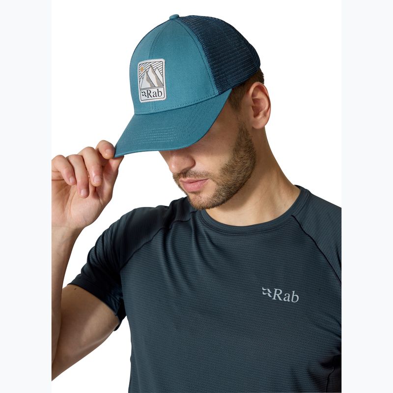 Rab Dihedral jelvény baseball sapka orion kék 4