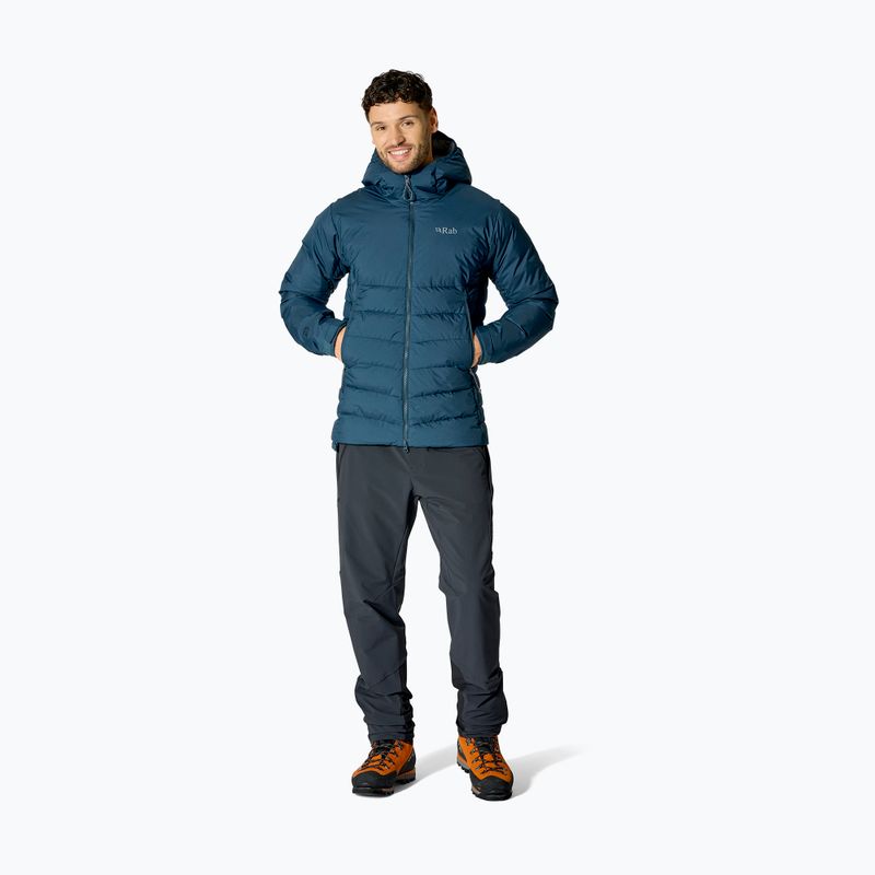 Férfi pehelydzseki Rab Infinity Windstopper Hoody tempest blue 2