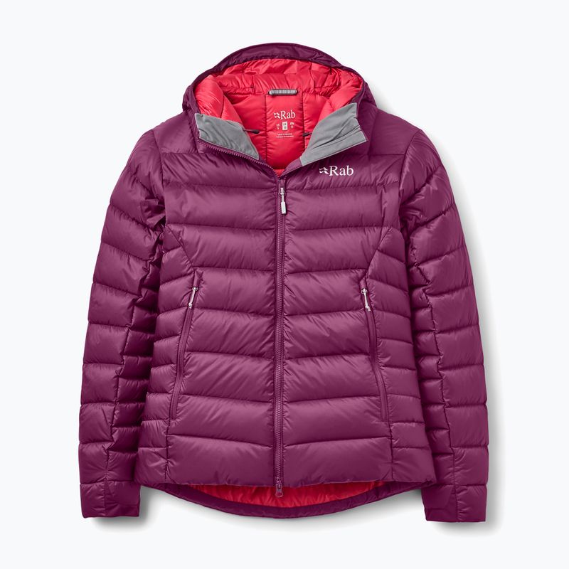Női pehelykabát Rab Electron Pro Hoody mulberry
