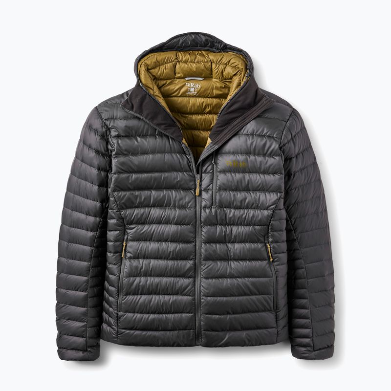 Férfi pehelykabát Rab Microlight Alpine Hoody anthracite