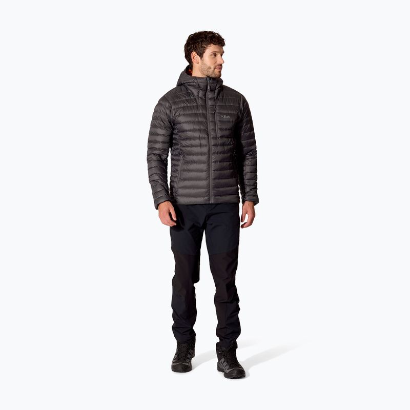 Férfi pehelykabát Rab Microlight Alpine Hoody graphene 2