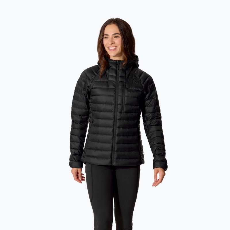 Női pehelykabát Rab Microlight Alpine Hoody black