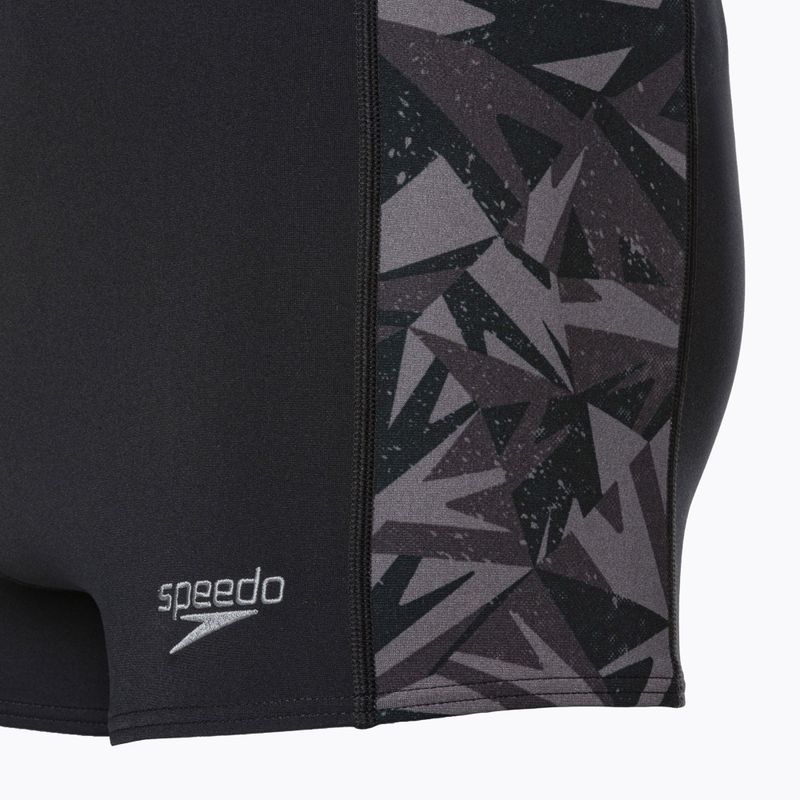 Speedo Hyperboom fekete/oxid szürke fürdőnadrág 4