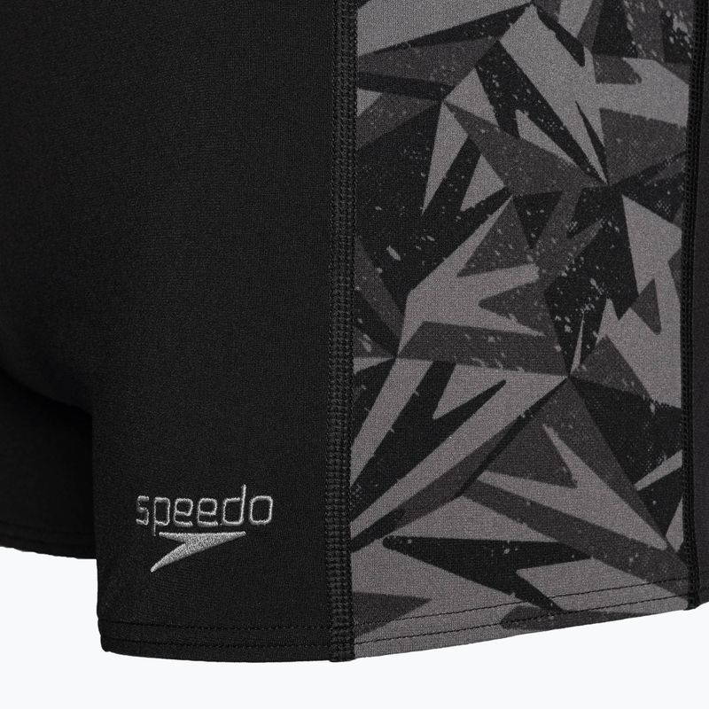 Speedo Hyperboom fekete/oxid szürke fürdőnadrág 3