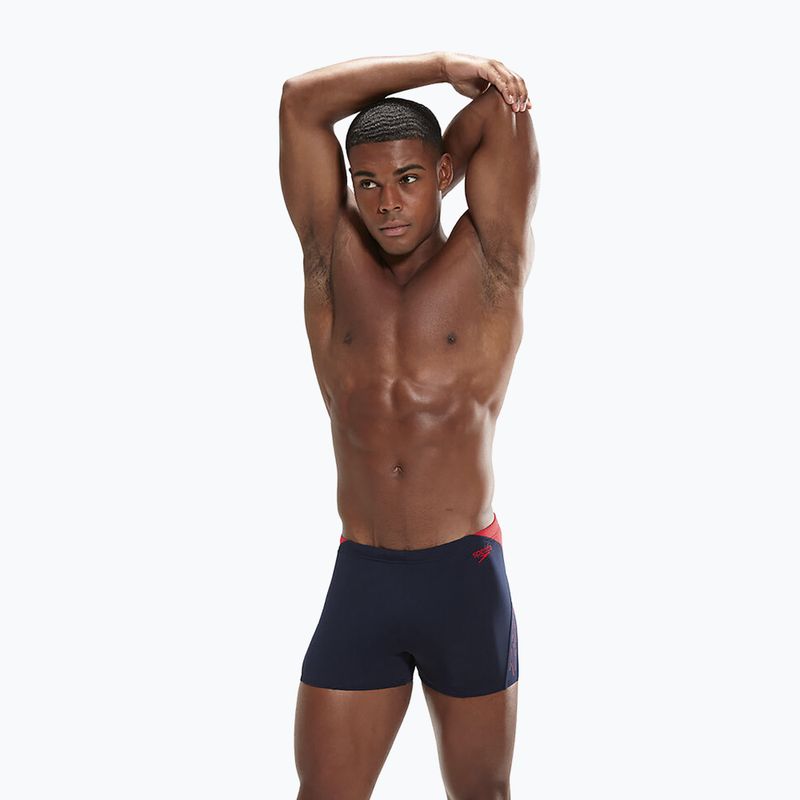 Férfi Speedo Hyper Boom Splice úszó boxer tengerészkék 8-00302015147 5