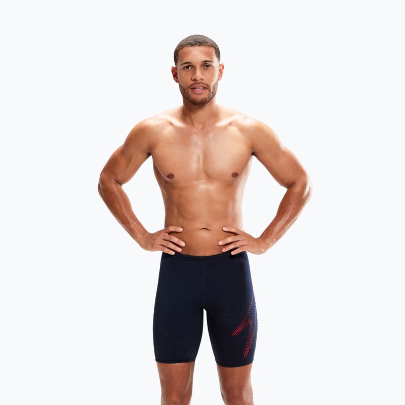 Férfi Speedo Hyper Boom Placement Swim Jammer tengerészkék 8-00302115194 4