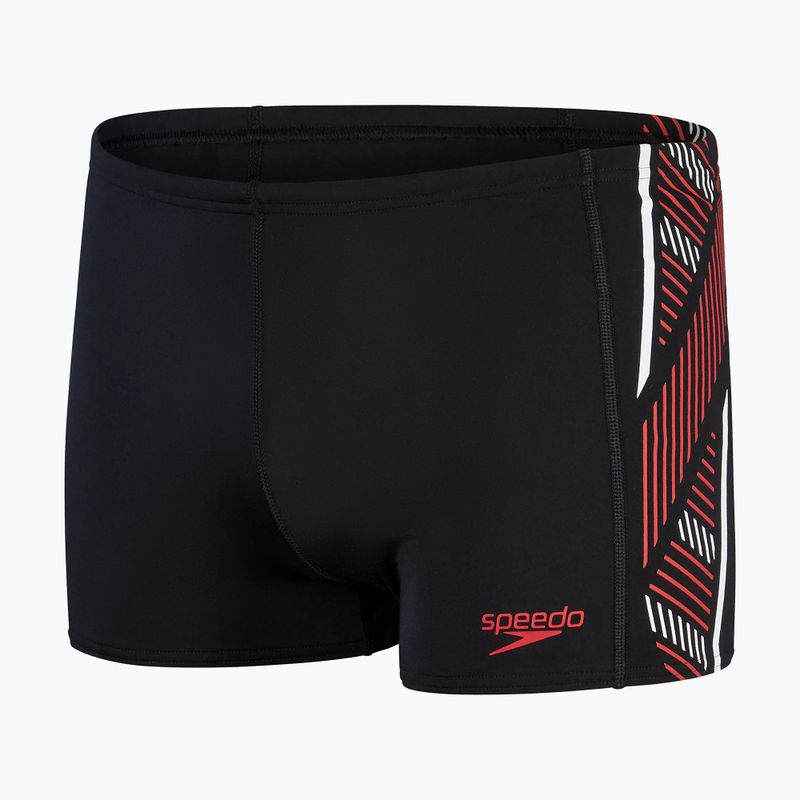 Férfi Speedo Tech Panel Aquashort úszónadrág fekete és piros 8-00303514539 4