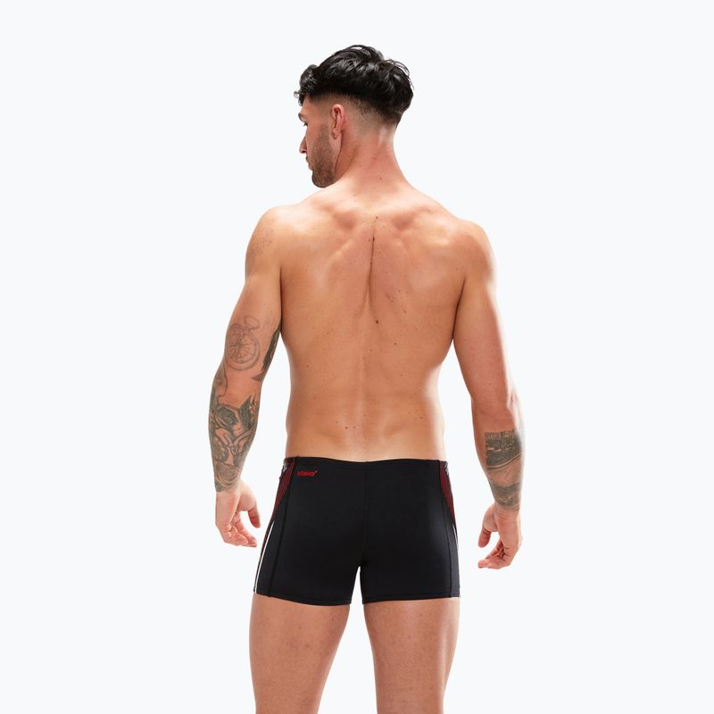 Férfi Speedo Tech Panel Aquashort úszónadrág fekete és piros 8-00303514539 6