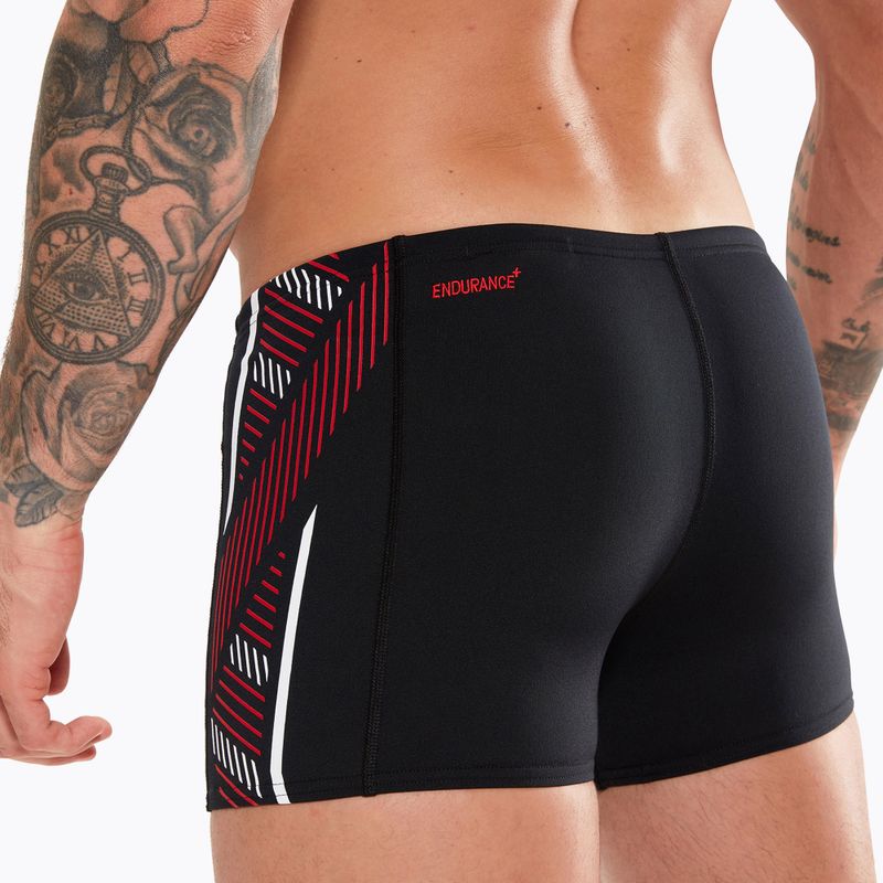 Férfi Speedo Tech Panel Aquashort úszónadrág fekete és piros 8-00303514539 8