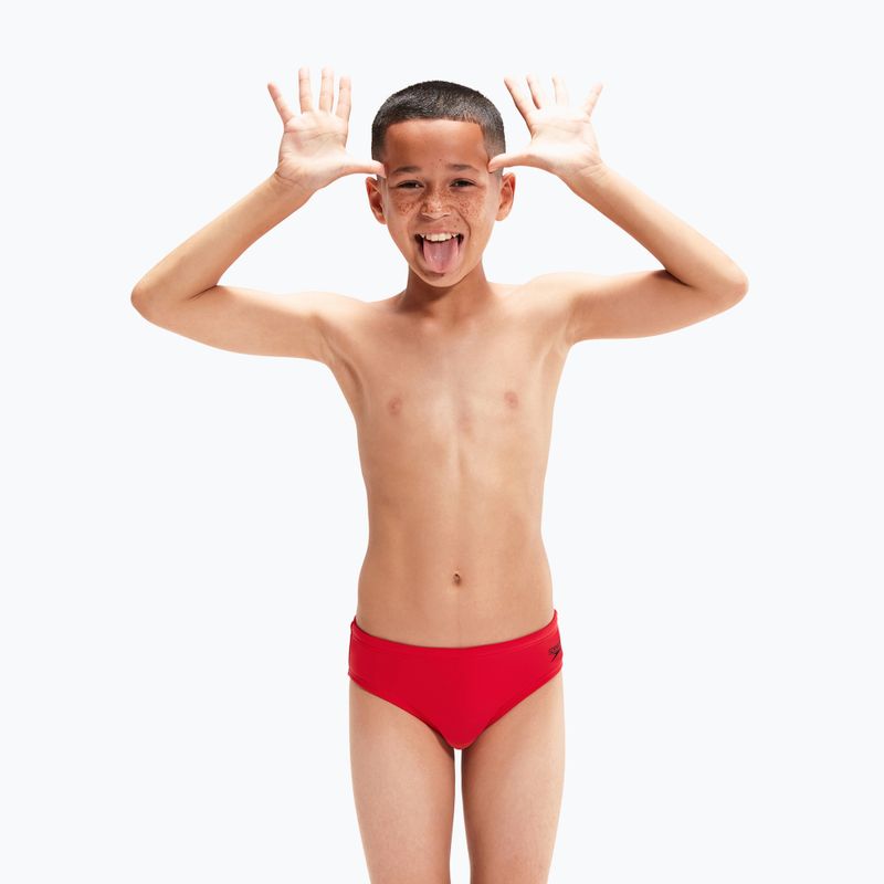 Speedo Logo Brief gyermek úszónadrág piros 8-00314914374 4