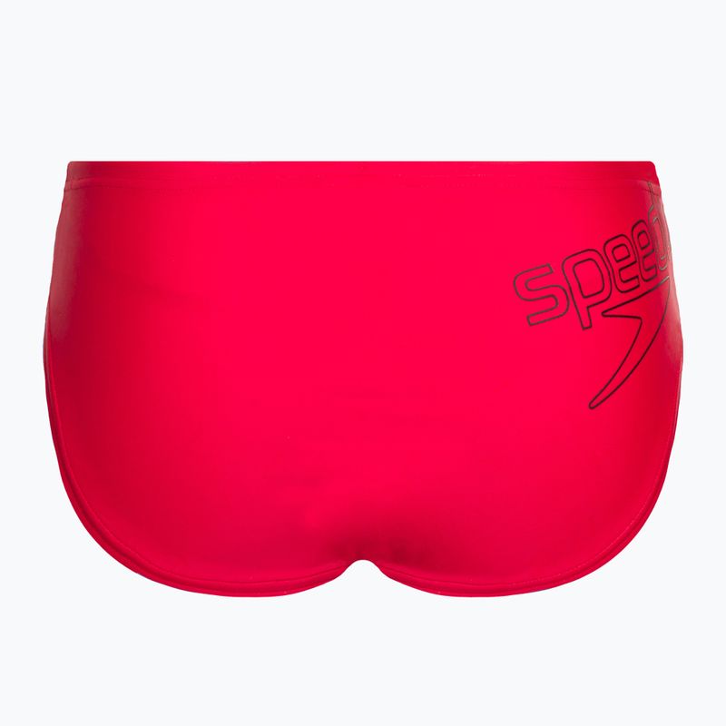 Speedo Logo Brief gyermek úszónadrág piros 8-00314914374 2