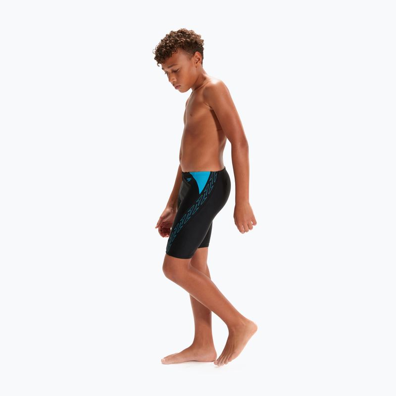 Speedo Hyper Boom Logo Splice Gyermek úszódzseki Fekete 8-00315215176 6