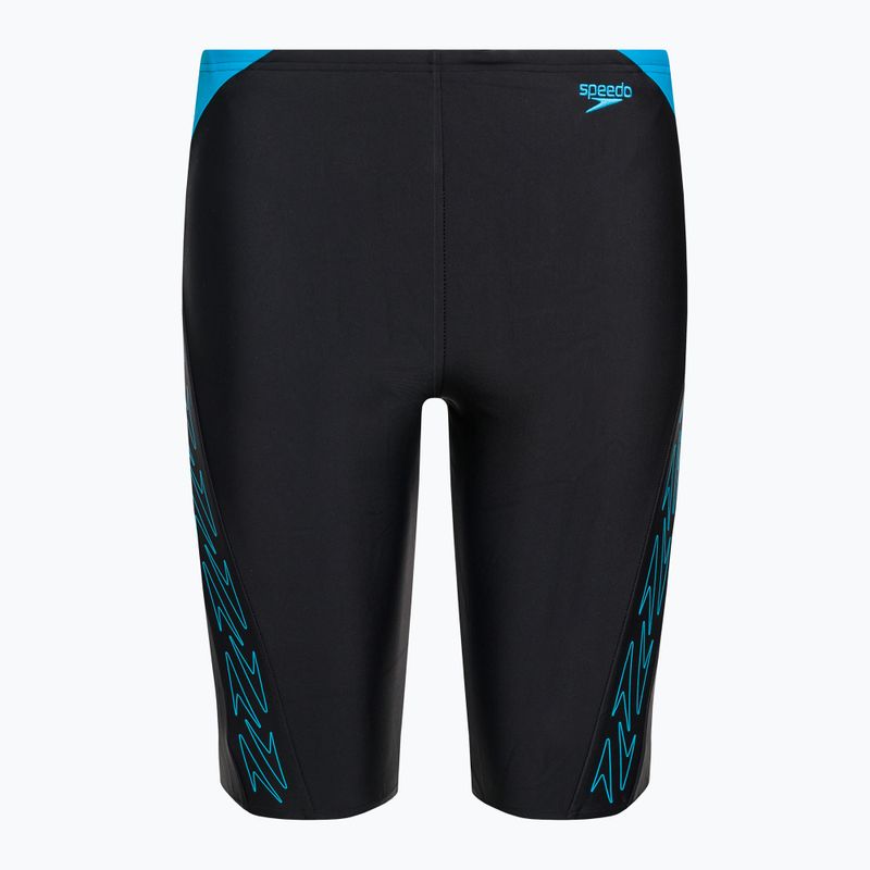 Speedo Hyper Boom Logo Splice Gyermek úszódzseki Fekete 8-00315215176