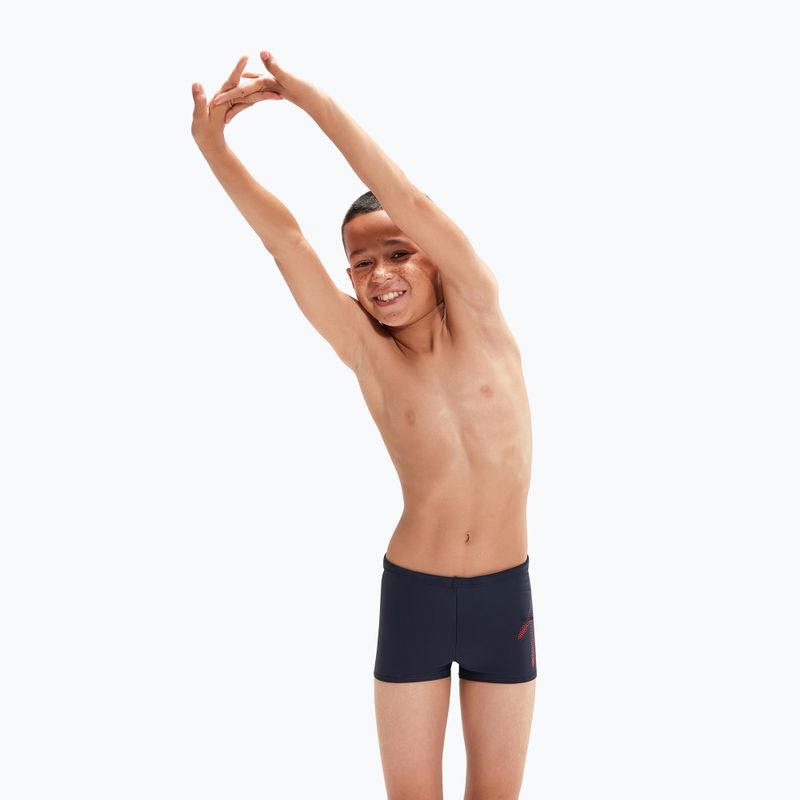 Speedo Hyper Boom Logo Placement Aquashort gyermek fürdőnadrág tengerészkék 8-00315415190 5