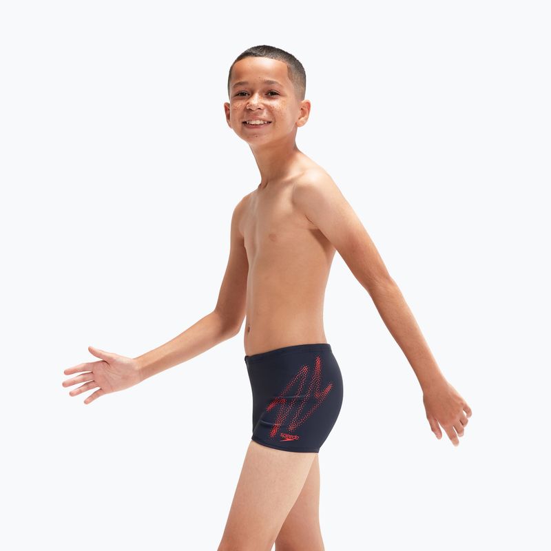 Speedo Hyper Boom Logo Placement Aquashort gyermek fürdőnadrág tengerészkék 8-00315415190 6