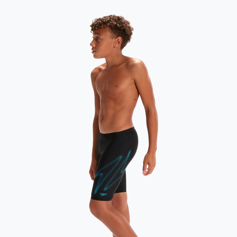 Speedo Hyper Boom Logo Placement Gyermek úszódzseki fekete 8-00315515182 6