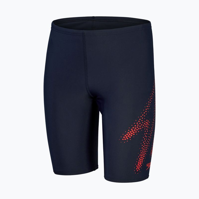 Speedo Hyper Boom Logo Placement Gyermek úszódzseki tengerészkék 8-00315515183 4