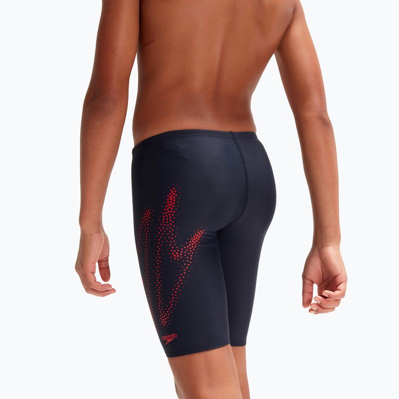 Speedo Hyper Boom Logo Placement Gyermek úszódzseki tengerészkék 8-00315515183 7