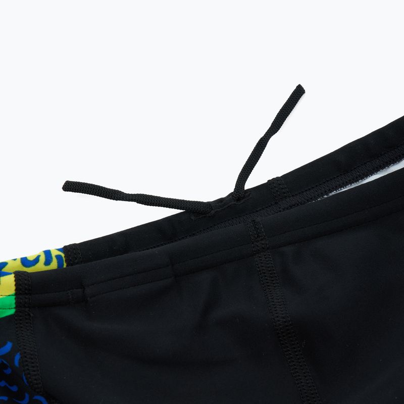 Gyerek úszónadrág Speedo Allover Panel Jammer black / blue flame / bright yellow / green 4