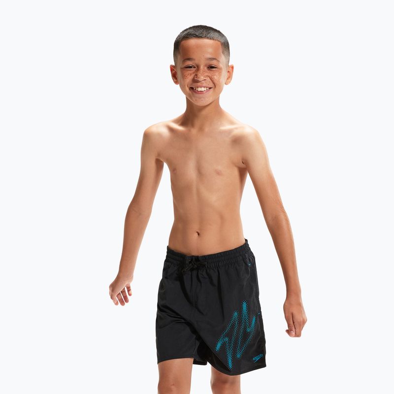 Speedo férfi Hyper Boom Logo 15" Watershort fekete 8-0031881515199 úszónadrág 2