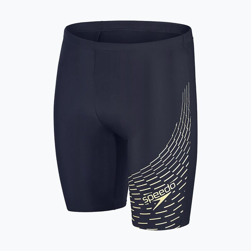 Férfi Speedo Medley Logo Swim Jammer tengerészkék 8-1135506875 4