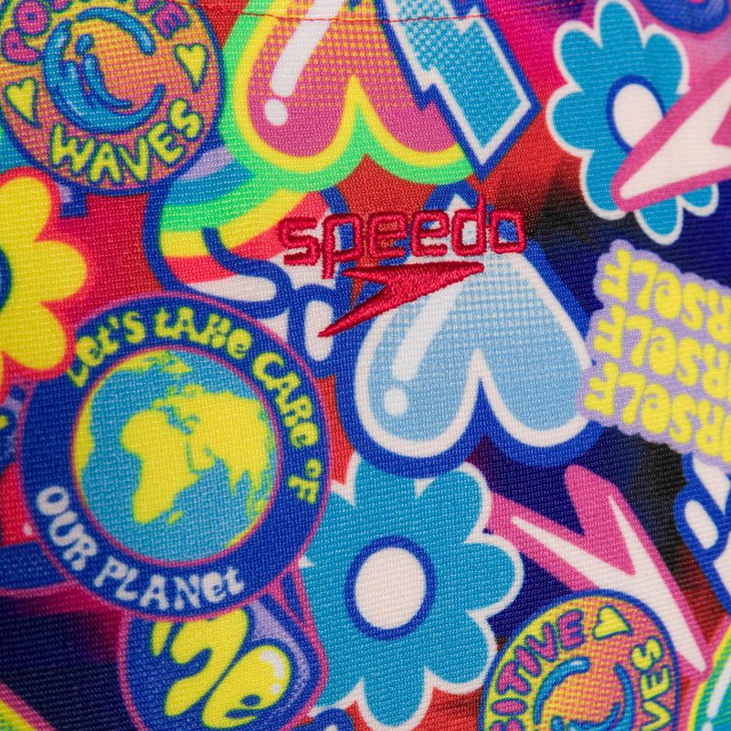 Speedo Digital Allover Splashback kék/piros egyrészes gyermek fürdőruha 8-00262314742 3