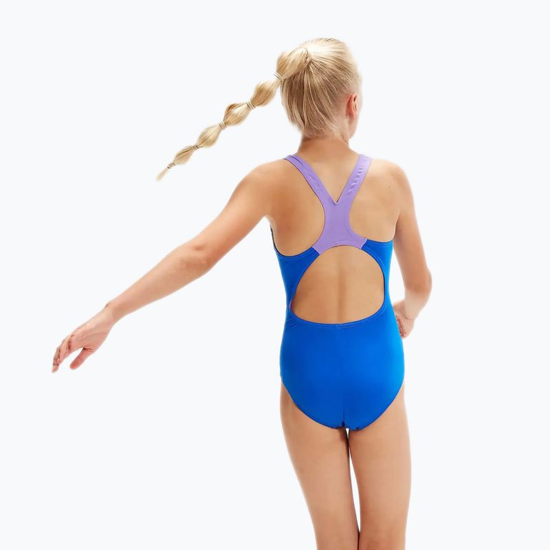 Speedo Digital Placement Splashback egyrészes gyermek fürdőruha kék és lila 8-00262514737 6
