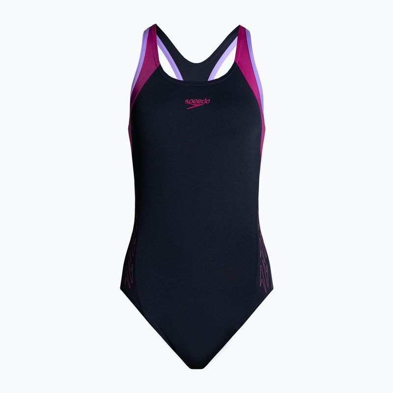 Speedo Hyperboom Splice Flyback női egyrészes fürdőruha tengerészkék 8-00305015158