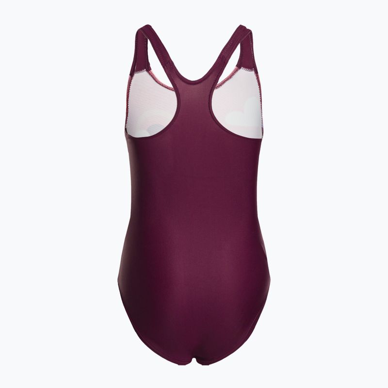 Speedo Digitális nyomtatott egyrészes gyermek fürdőruha kék és rózsaszín 8-0797015159 2