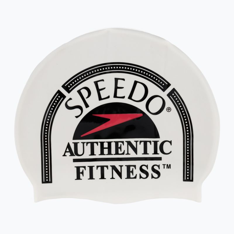 Speedo Nyomtatott szilikon sapka fehér 8-0838514630