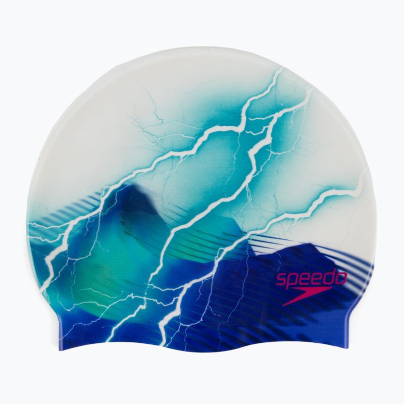 Speedo Digitális nyomtatott sapka fehér-kék 8-1352414648