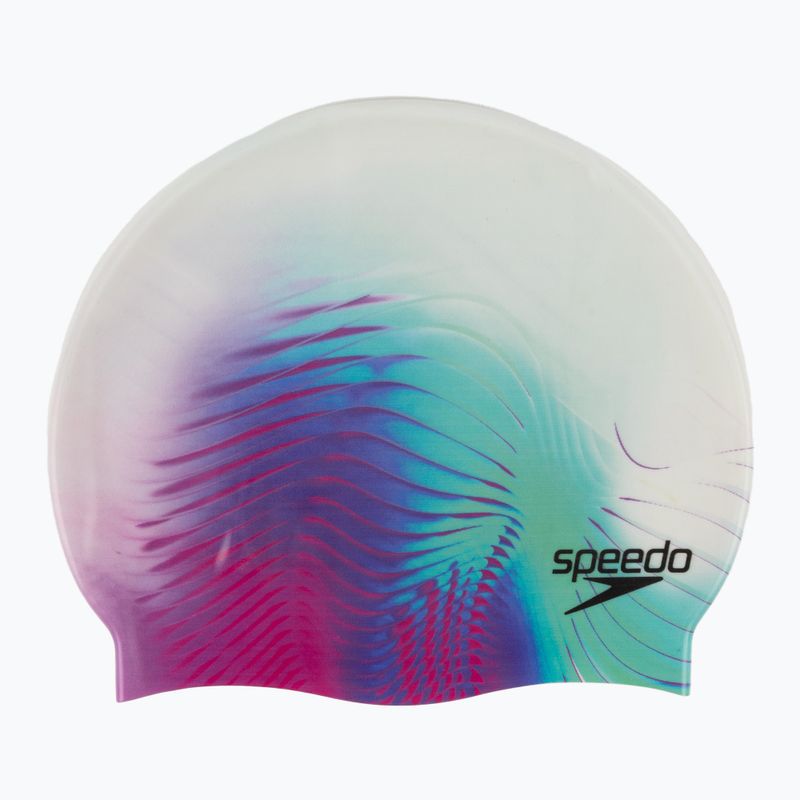 Speedo Digitális nyomtatott fehér és lila sapka 8-1352414649