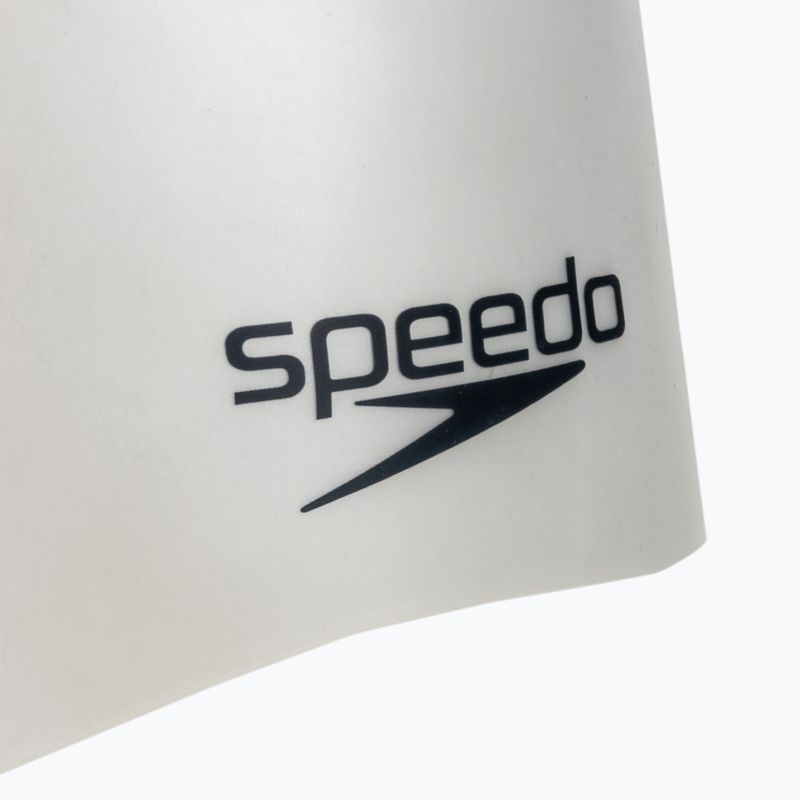 Speedo Egyszerű öntött szilikon sapka ezüst 8-7098414572 3