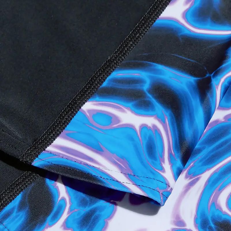 Férfi Speedo Allover Digi V-Cut fürdőnadrág fekete/kék 7