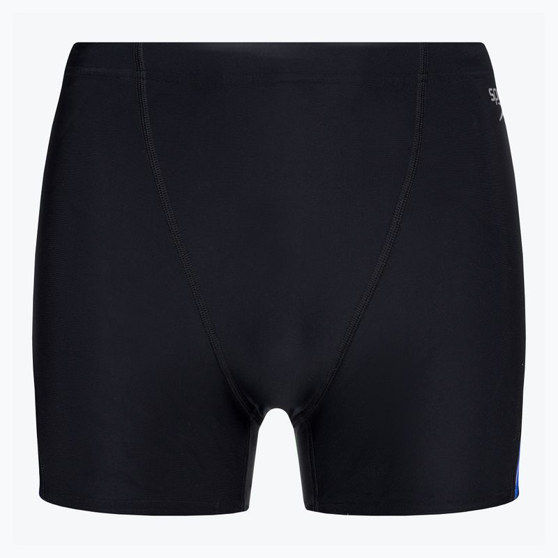 Férfi Speedo Allover Digi V-Cut úszó boxeralsó fekete/kék