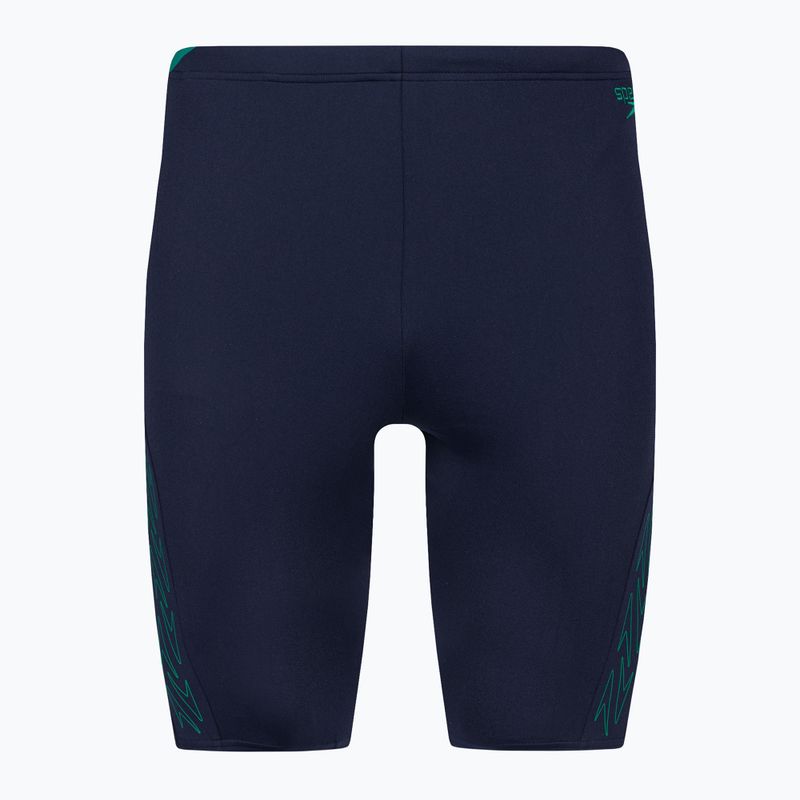 Férfi Speedo Hyper Boom Splice úszónadrág tengerészkék/zöld