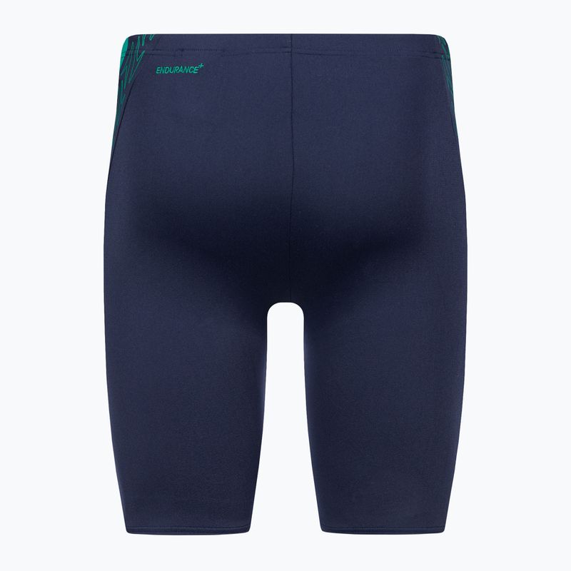 Férfi Speedo Hyper Boom Splice úszónadrág tengerészkék/zöld 2